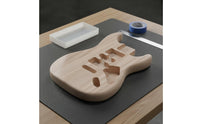 Solid Wood S and T Guitar Body Pre-Routed Strat Design Guitar Body Handmade Music Gear for Workshop