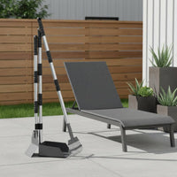 Pooper Scooper Rustproof Dog Waste Tray and Rake Easy to Clean Canine Rake Collector for Garden