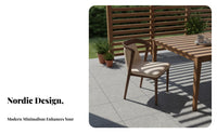Upholstered Wood Frame Chair Modern Design Dining Seat Minimalist Design Ergonomic Supportrest for Study Room, Home Office