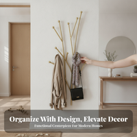 foliageShaped Hook Rack Nordic design Wall Hanger strong Duty for Hallway, Bedroom