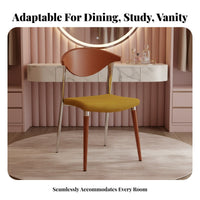 Woven Seat Armchair mid-centuryera Modern aesthetic Dining Chair Minimalist Design Sturdy Frame for Adults