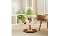 Cat Scratching Column with Toys Comfortable Cat Scratcher with Sisal Post Stable Feline Furniture for Small Apartments