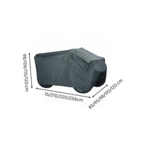 210D Oxford Cloth Waterproof ATV Cover Snug Fit ATV Cover Black Weather Guard Elastic Hem