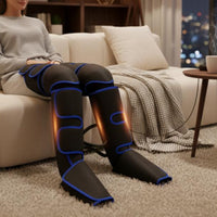 Air Compression Leg Heat Therapy Full Leg and Foot 3 Intensity Levels for Home