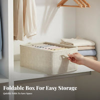 Foldable textile Storage container dirtresistant Foldable textile Container Visible clear panel