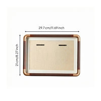 Commemorative Pin Frame Inner Mat Medal Display Frame Wood-Grain Finish