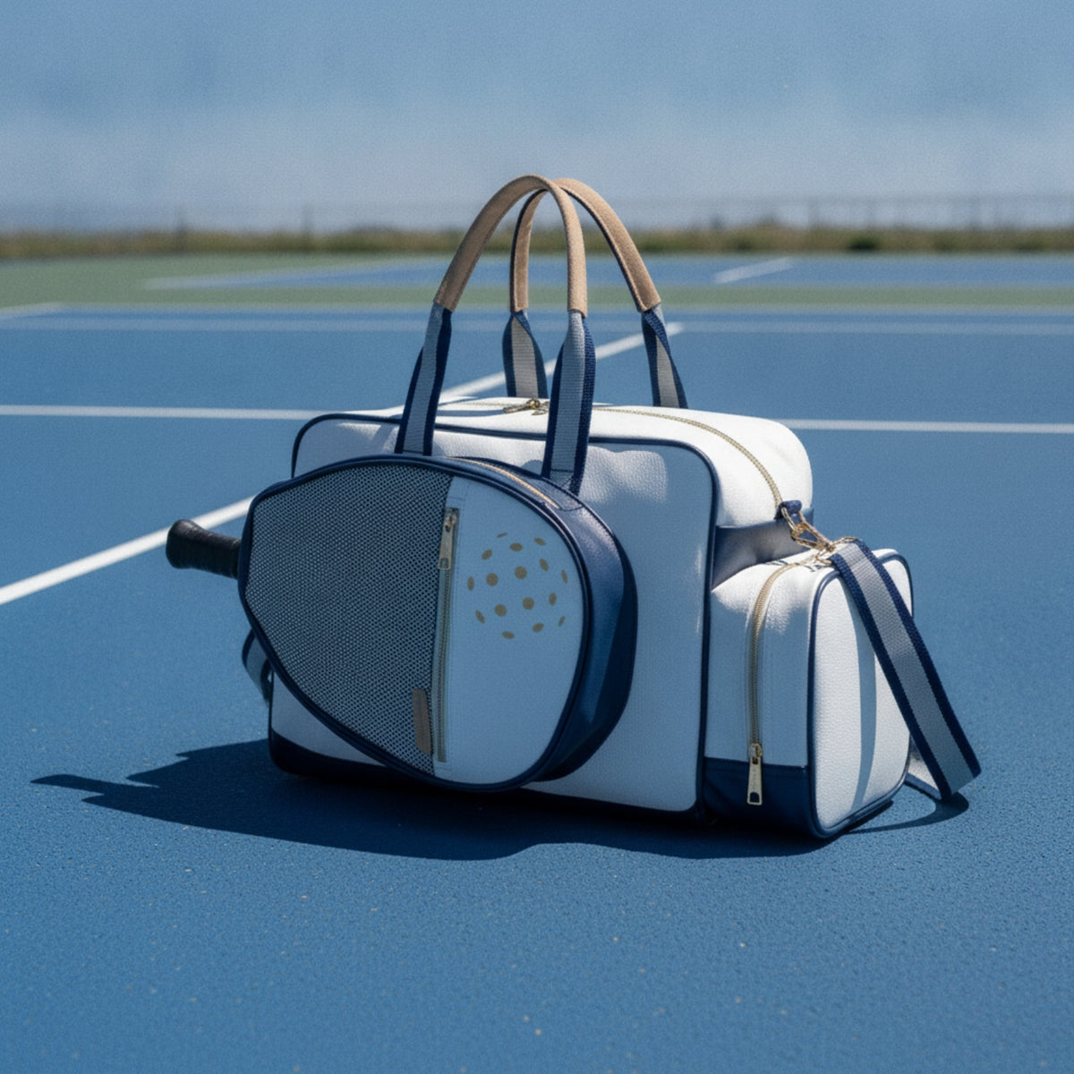Multi-Functional Tennis Racket Bag | Adjustable, Tennis Bag with Wet Pocket, for Gym