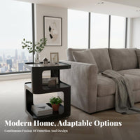 Curved Designd Rolling Table Space-Saving Design Rolling Curved Designd Table Modern and aesthetic
