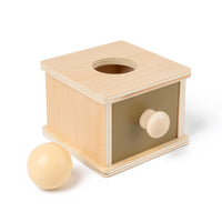 Fine Motor Educational Toy Wooden Object Permanence Box Educational Shape Sorter Hand-Eye Coordination for Preschool