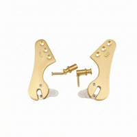 Metal Lid Hinge Gold Finish Lid Hinge Mounting Screws