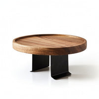 Sofa Armrest Tray Round Sofa Arm Tray Space-Saving Couch Arm Table for Reading Corner