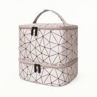 Travel-Friendly Nail Polish Bag with Tray Zippered Nail Polish Storage Bag Spacious Long-Lasting for Salon