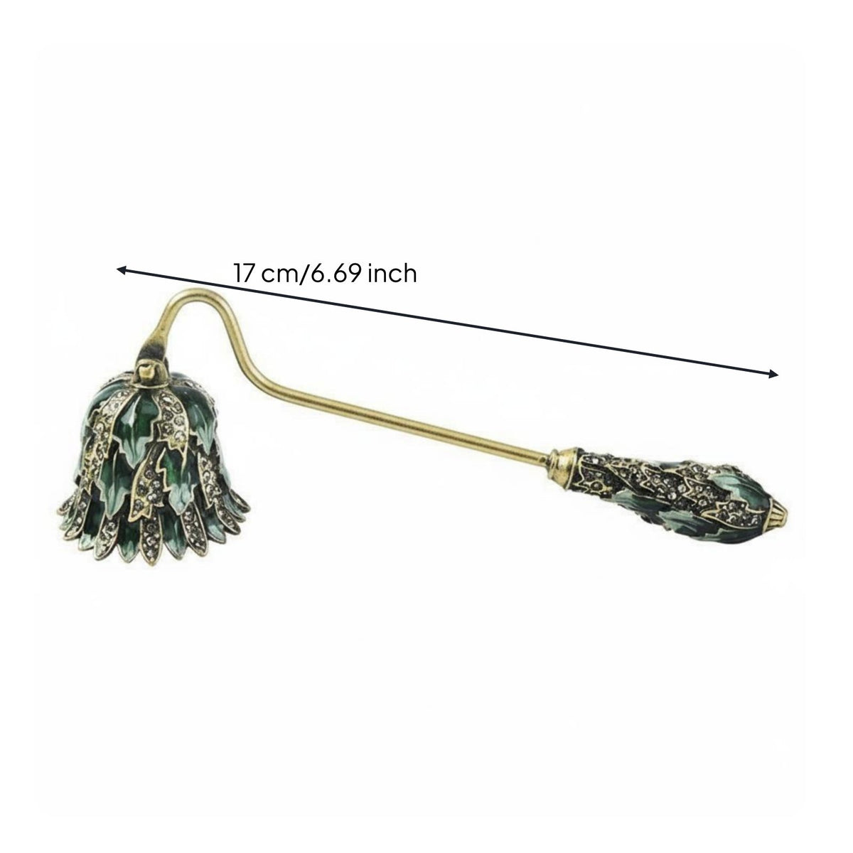 Bell Candle Snuffer Artisanal Decorative Candle Snuffer Ornate Design for Spa