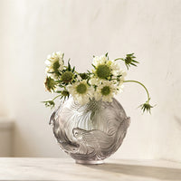 New Chinese Style Round Transparent Fish Vase Decorative