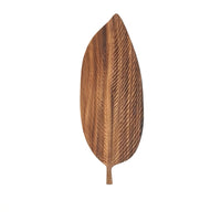 Walnut Wood Leaf Plate - Light Luxury Retro Serving Tray