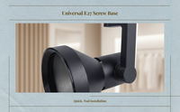 LED Track Light COB Spotlight E27 Adjustable Ceiling Fixture