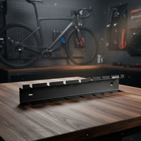 Black Steel Storage Bracket Punched Holes Sheet Metal Bracket Wall-Mounted
