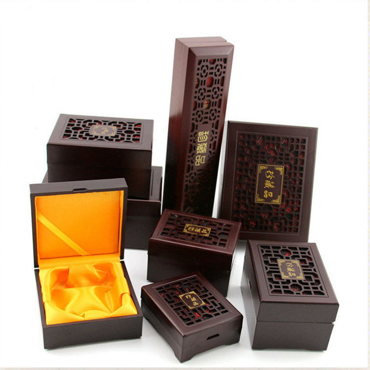 Imitation Rosewood Jewelry Box for Bracelets, Pendants, and Necklaces