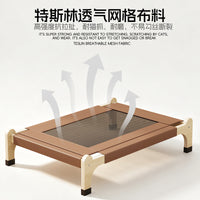 Cat Camping Bed with Jute Mat - Scratch-Resistant, Breathable, Detachable
