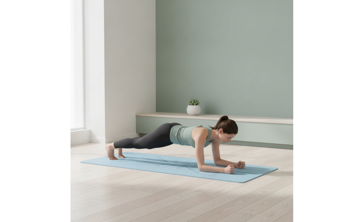 Non-Slip Exercise Mat Textured Fitness Mat Easy to Clean Lightweight for Yogis, Dancers