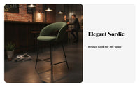Metal High Stool with Rear Supportrest Nordic Design Highspine Support Metal Stool Modern Minimalist Design robustDuty