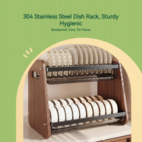 Adjustable stainless steel dish rack