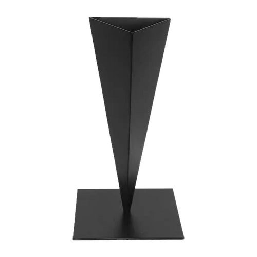 Cone Vase with Square Base Tapered Flower Holder Tall for Entryway, Minimalists
