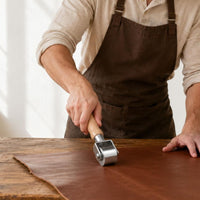 Leather Border Roller Wooden Handle Leather Seam Roller Tapered Grip