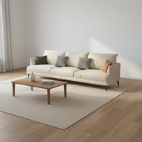 Modern Minimalist Sofa Removable and Washable Cover Small Apartment Sofa Scratch-Resistant 3 Seater Textile Couch for Cat Owners