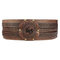 Medieval Viking Style Wide Belt for Cosplay