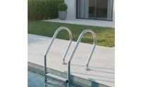 Long-Lasting Stainless Steel Pool Ladder Polished in-Ground Pool Ladder Stable Heavy-Duty for Backyard Pools