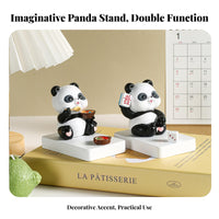 Ideal Gift Panda Phone Holder Two-in-One-Use Decoration Cute Phone Stand Creative Design for Home Office