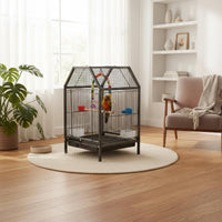 House-Top Enclosure Metal Pet Enclosure Vertical Wires