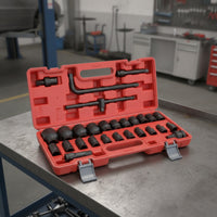 Socket Tool Kit with Carrying Case Heavy-Professional-Grade Drive Socket Set with Ratchet Organized Tools for Mechanics, Amateur Mechanics