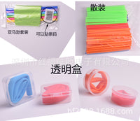Food-Grade Silicone Straw Set with Cleaning Brush, Reusable Foldable Drinking Straws for Travel and Home