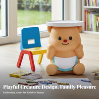Bear-Shaped Storage Cabinet Multifunctional Bedside Storage Cabinet for Toddlers