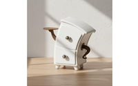 Desktop Organizer Small Item Cabinet with Drawers Space Saving Storage Cabinet for Vanity, Bedside Table