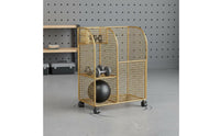 Exercise Mat Holder Wheeled gym Storage Rack Movable Rolling Storage Cart for Home