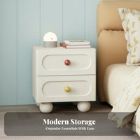 2-Drawer Nightstand clean contemporary Design Bedside Drawer Unit Colorful choices