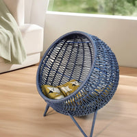 Cat Hammock Bed Semi-Enclosed Cat Hammock Woven Pet Lounging Piece for Cats
