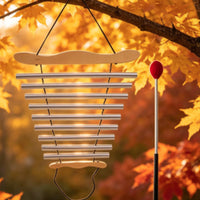 9-Note Wind Chime Resonant Wind Chime with Mallet Single-Row Musical Instrument with Mallet for Meditation, Sound  , Mindfulness Practice