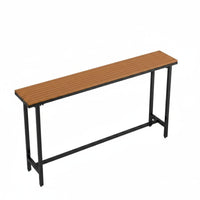 Nordic High Bar Table Wood, Iron Art, Minimalist, Restaurant, Home