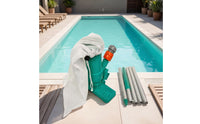 Pool Vacuum with Aluminum Pole Compact Underwater Cleaner Efficient for Hot Tubs