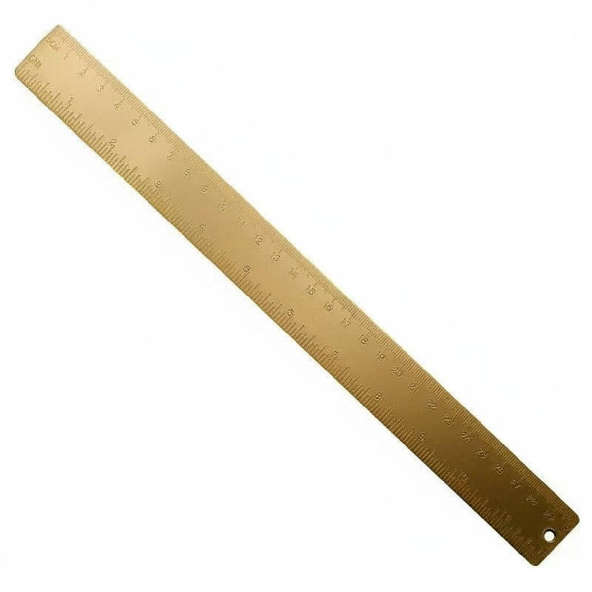 Laser Engraved Brass Ruler Copper Straightedge Vintage Design Ruler for Architects