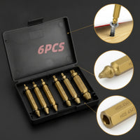 6 Pieces Screw Extractor Set with Case Long-Lasting Screw Extractor Set High