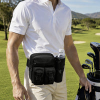 Compact Golf Waist Bag Lightweight Waist Bag with Cup Holder Hands-Unrestricted Fanny Pack with Water Bottle Holder Secure for Golfers
