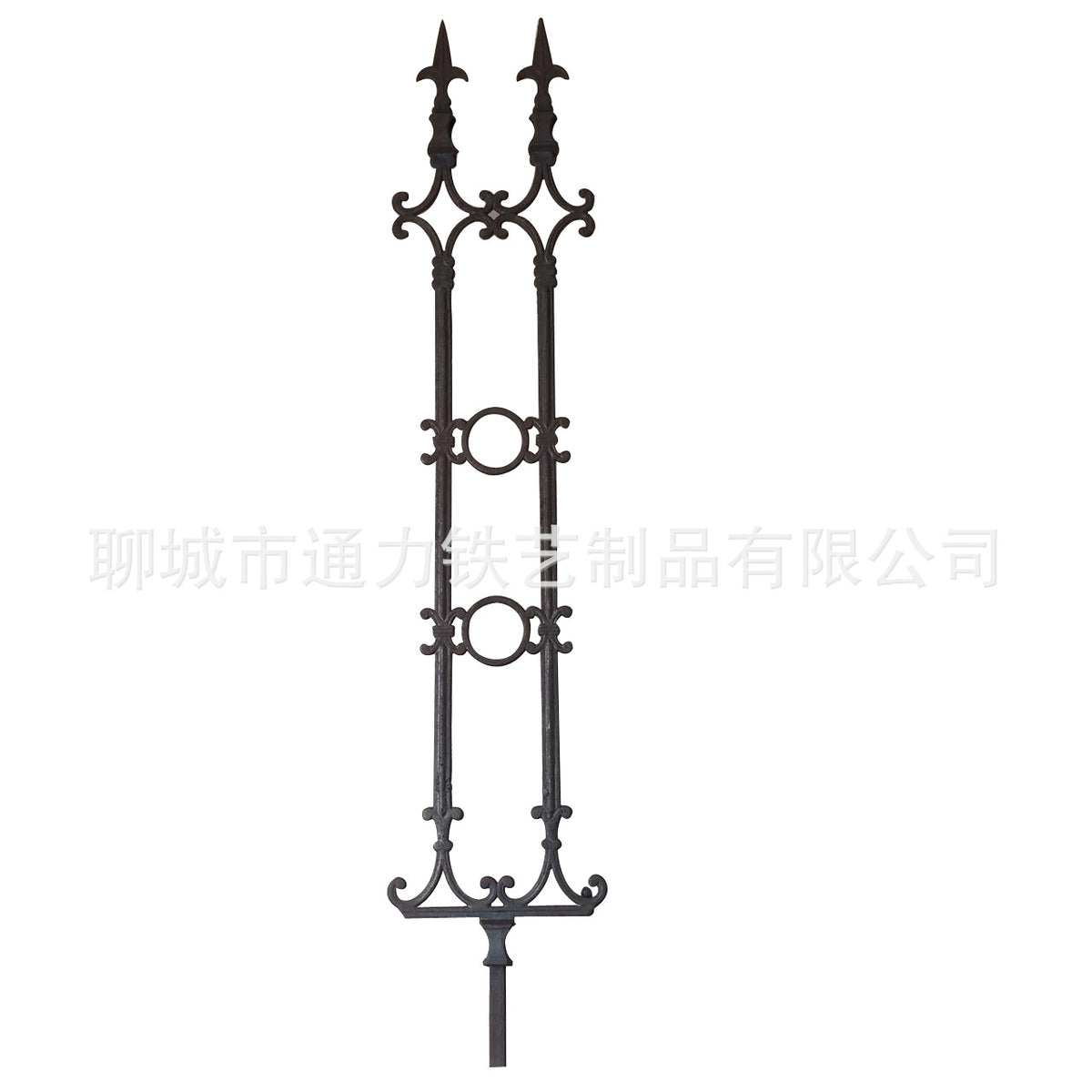 Cast Iron Fence Panel for Garden and Villa - 1.65m Height