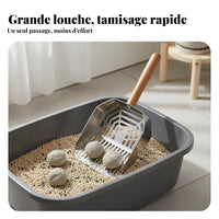 Stainless Steel Pooper Scooper Rust-Proof Cat Litter Scoop Rustproof