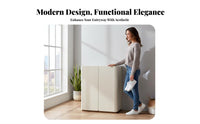 Light Luxury Design Freestanding Tipping compartment Shoe Rack Large Capacity Entryway Cabinet Space-Saving Storage Furniture Multi-Functional for Families, Apartment Dwellers, Homeowners, Hallway, Small Spaces, Bedroom, Living Room