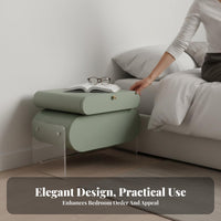 Wall-Mounted Nightstand clean contemporary design aesthetic Storage Cabinet Minimalist design design aesthetic